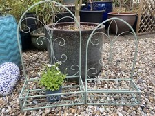 Set 2 Blue Wall Mounted Garden