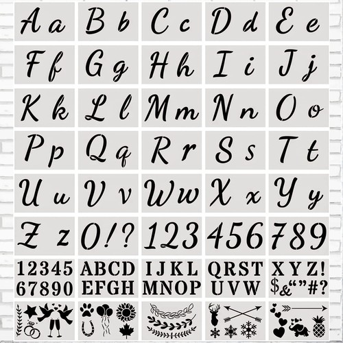Alphabet letter stencils - letter,
