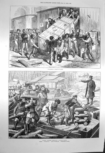 Original old antique print - original,