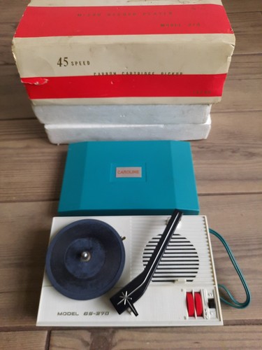 Vintage caroline record player - vintage,