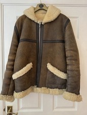 Brown Sheepskin Flying Jacket