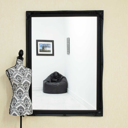 Large mirror black - black, shabby