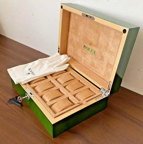 Rolex green wood - wood, 10