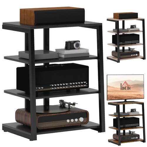 Homcom industrial hifi stand - industrial,