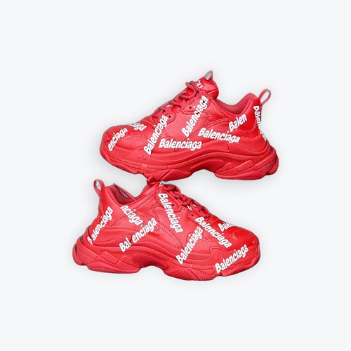 Balenciaga triple red white - triple, red/white