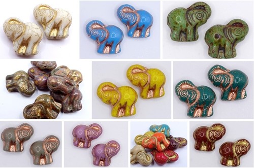 20mm czech glass animal - czech,