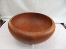Vintage Turned Wood Fruit Bowl