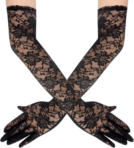 Lace gloves for women - for, long