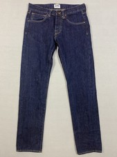 EDWIN ED-55 Selvedge Denim Regular Relaxed Tapered Blue Jeans W32 L31