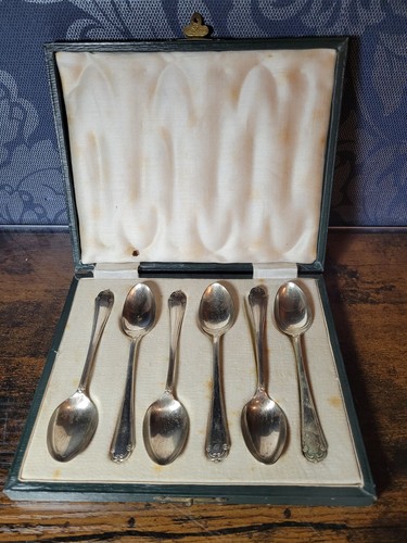 Silver plate spoons - 6,