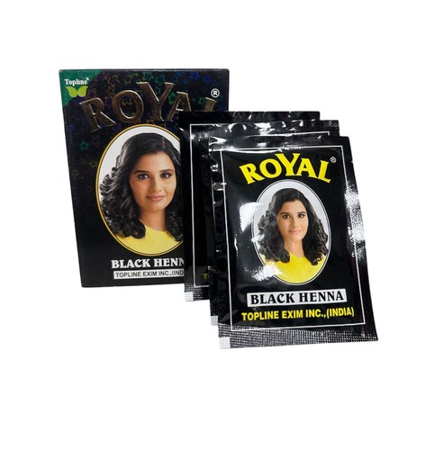 Royal black henna box - black,