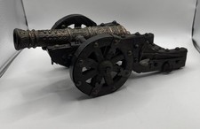 Vintage Large Table Cannon Spanish Metal & Wood 30cm. Great quality. Artillery