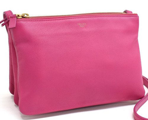 Celine trio pink - trio, leather
