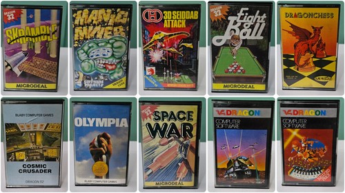 Dragon cassette games - dragon,