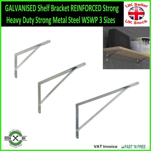 Galvanised shelf bracket - galvanised,