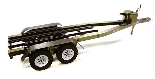 Machined alloy dual axle boat - machined,
