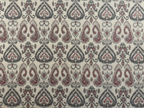Sivas ikat jacquard fabric red - fabric,