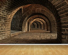 Brick Stone Walls Arch Archway