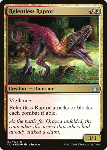 Relentless raptor rivals of - relentless,