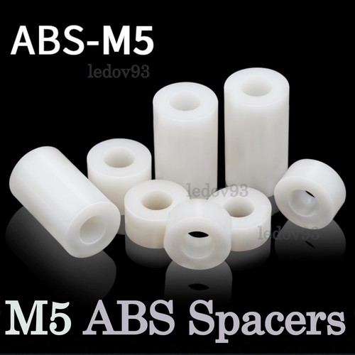 5mm white abs - abs, plastic