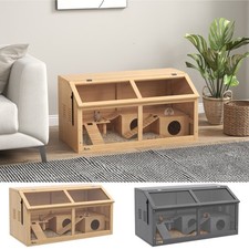 PawHut Wooden Hamster Cage for