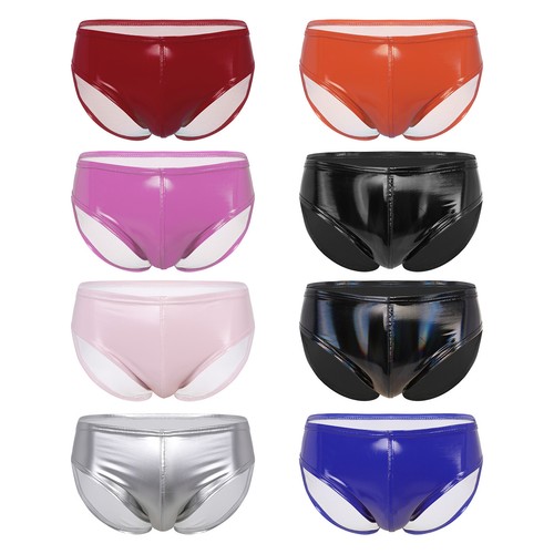 Mens wet look patent - uk,