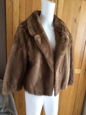 Vintage Mink Jacket Women Size Medium