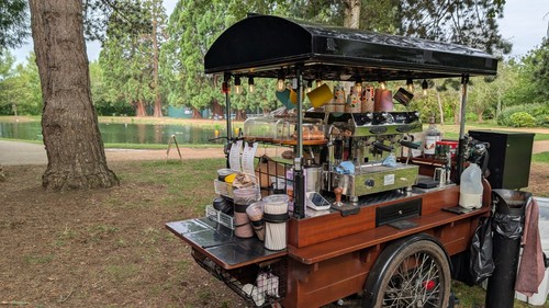Mobile coffee trike - coffee, bike