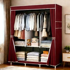 Large Fabric Canvas Wardrobe