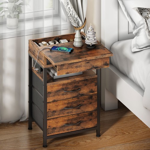Hoobro bedside table - bedside,