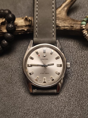 Vintage enicar beautiful siver - vintage,