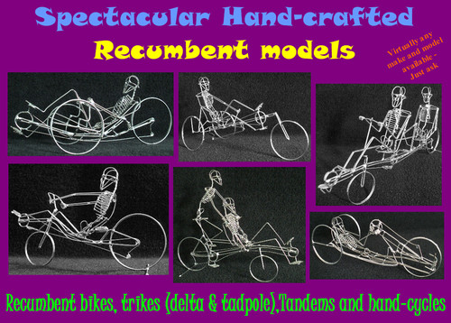 Handmade wire recumbent cycles - recumbent,