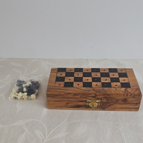 Vintage wooden folding travel - vintage,