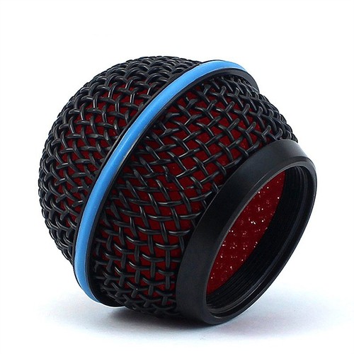Black microphone mesh cover - black,