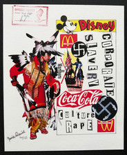 Jamie Reid "Culture Rape" Signed Giclee Print Ltd Edition No 30/100 Rejected
