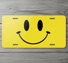 Smiley Face Yellow & Black 6 x