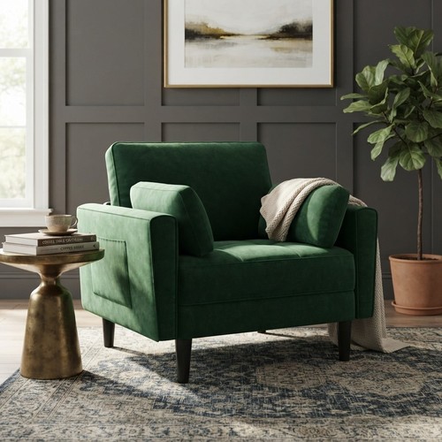 Stylish compact green velvet - stylish,