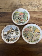 Purbeck Pottery Plates X3 with