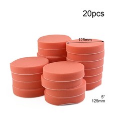 Professional Grade 125mm Flat Sponge Buffing Pads for Car Polisher (20pcs)
