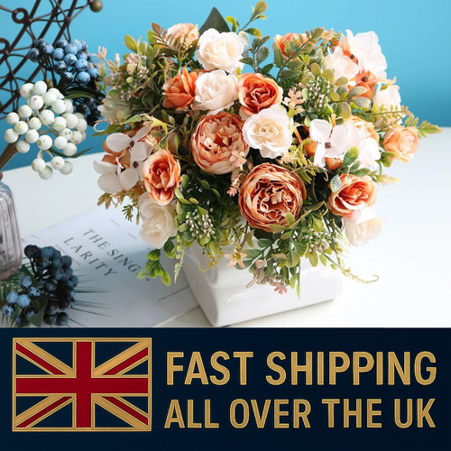 Artificial peony rose bouquet - artificial,