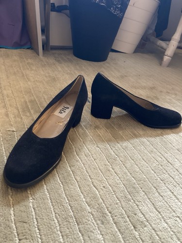 Vintage 1990s black suede - black,