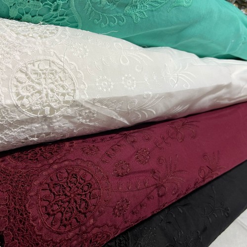 Cotton broderie anglaise - broderie,