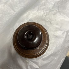 Bakelite brown round light - round,