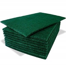 Green Scourers Professional Large Heavy Duty Catering Pot Scouring Pads 9" X 6"
