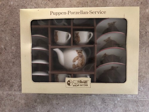 Steiff dolls porcelain - dolls-porcelain-tea, set