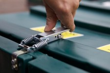 Top Spring Catch AND catch plate for Rear Door of LYNX Predator Paddock Cleaner