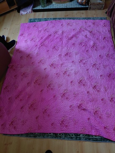 Vintage bed eiderdown - bed,