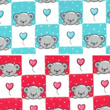 Polycotton Fabric Teddy Bear