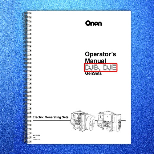 Onan djb dje generator - dje, set