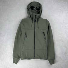 CP Company Soft Shell Goggle Jacket Small Coat Green 5721